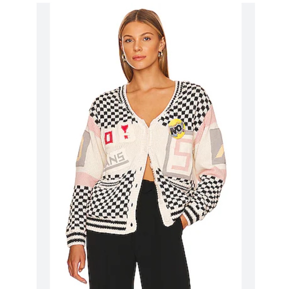 NO! Jeans Alphabet Cardigan, Size 3/Medium